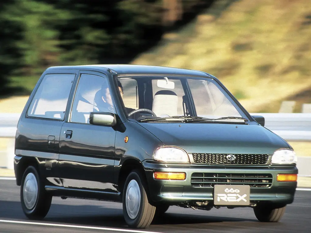 Subaru Rex (KH1, KH2, KH3, KH4, KP1, KP2) 3 поколение, рестайлинг, хэтчбек 3 дв. (06.1989 - 02.1992)